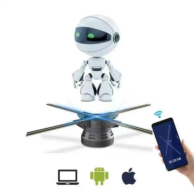 3d holographic projector led fan