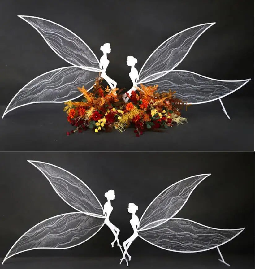 Wedding props new iron Angel elves decoration