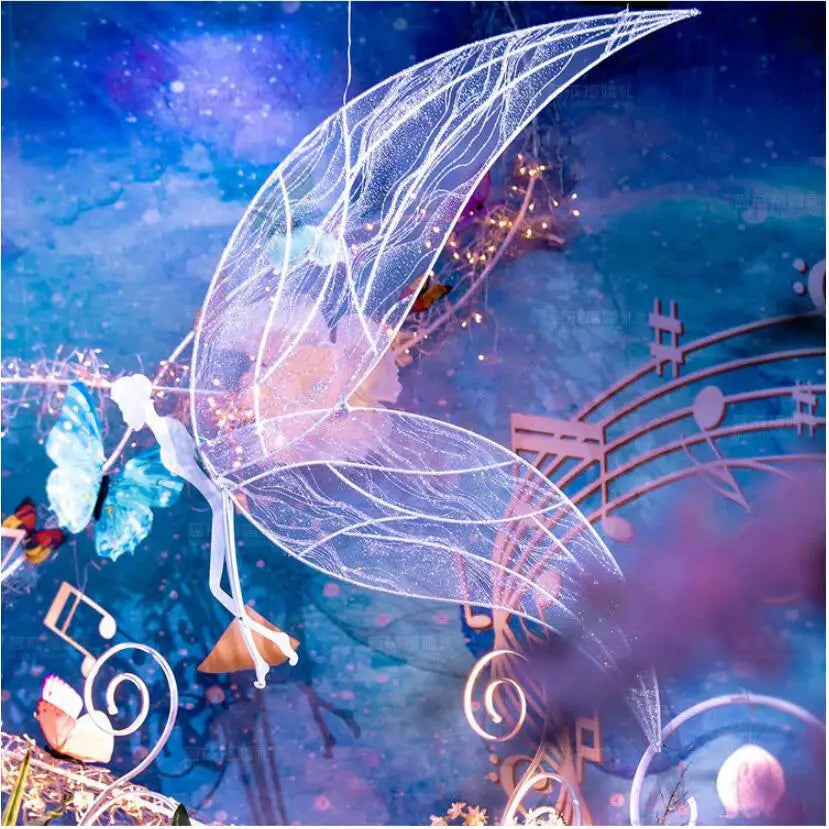 Wedding props new iron Angel elves decoration