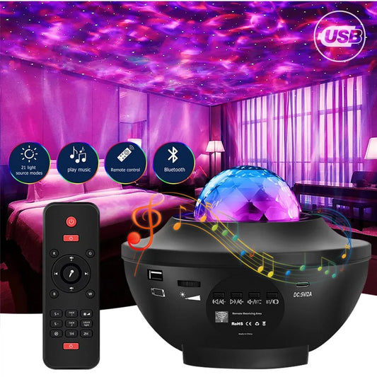 Colorful Starry Projector Galaxy Night Light