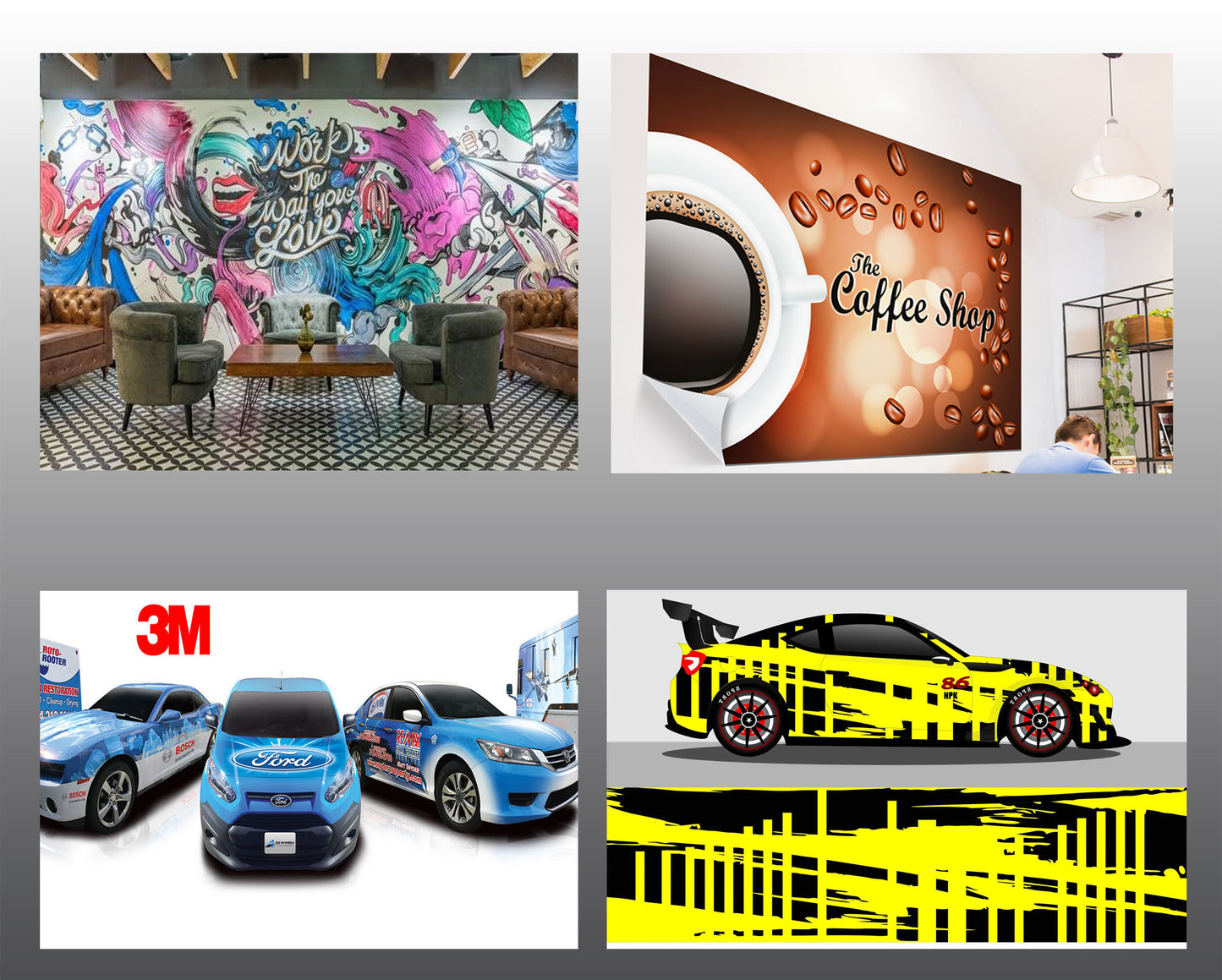 car and wall vinyl